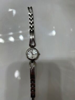 Bulova Silver Tone Women's Bracelet Watch with White Dial